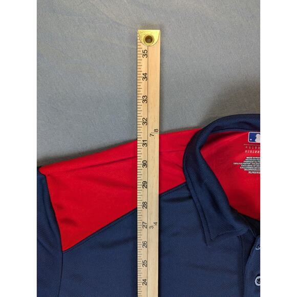 Boston Red Sox Polo Shirt Men's Blue Red Genuine Merchandise Short Sleeve MLB - Picture 5 of 8